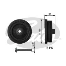 GATES TVD1021A - TVD1021A DA TORS VIBR. DAMPER