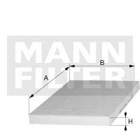 MANN CUK26006 - FILTRO DE HABITACULO