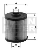 MANN PU7010Z - ELEMENTO FILTRANTE DE COMBUSTIBLE SIN PIEZAS METáLICAS