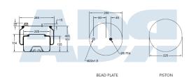 Firestone W01M586091 - Fuelle Completo Mercedes Euro 6 Pistón de Acero