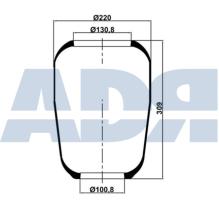 Adr 51706000 - FUELLE SUSPENSION SOLO GOMA