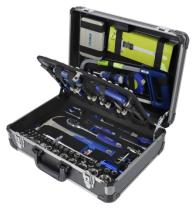 Herramientas 90241TS145 - CAJA RíGIDA DE ALUMINIO, 145 PIEZAS
