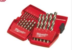 Milwaukee 4932352374 - ESTUCHE DE 19 BROCAS THUNDERWEB HSS-G, 1 / 1.5 / 2 / 2.5 / 3