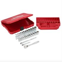 Milwaukee 4932464943 - JUEGO 28 PIEZAS, CARRACA Y VASOS DE 1/4" METRICA