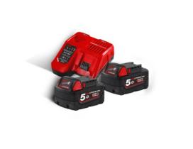 Milwaukee 4933471980 - KIT 2 BATERIAS M18 5AH + CARGADOR