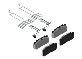WABCO 6403179322 - Kit de pastillas de freno