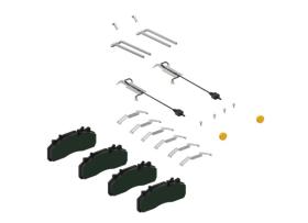 WABCO 6401959102 - Kit de pastillas de freno